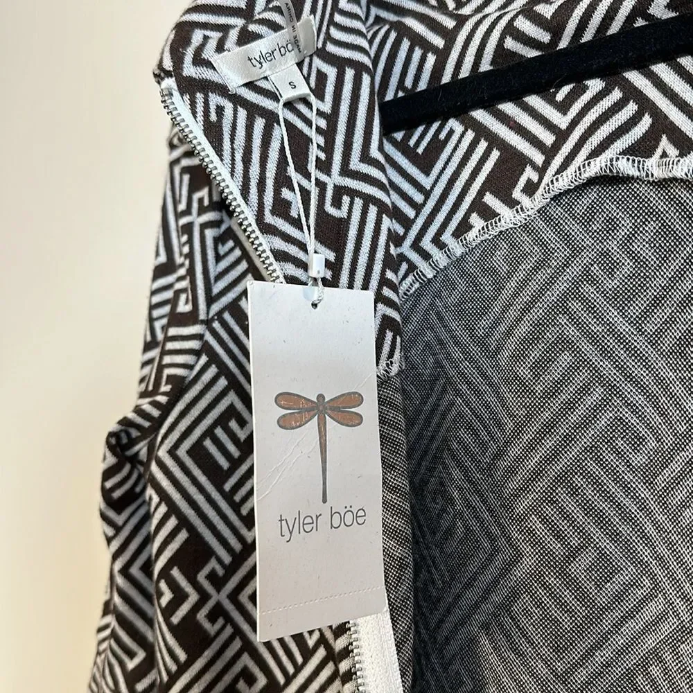 Tyler Boe NWT Knee Length Geometric Print Belle Sleeve Knee Length Dress Small